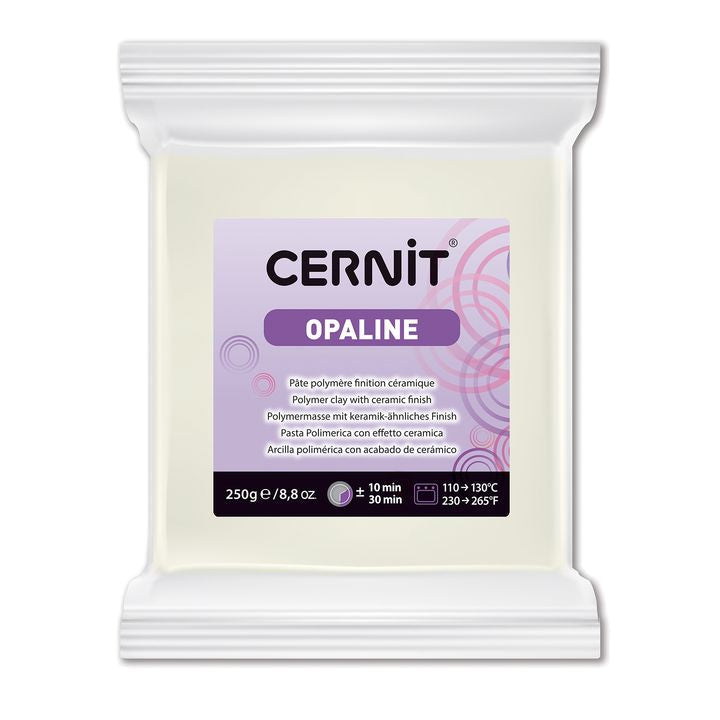Cernit Opaline Polymermasse 250 g | verschiedene Farbtöne - Weiß