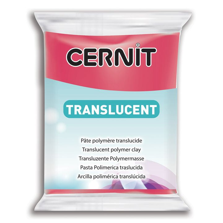 Cernit TRANSLUCENT Modelliermasse 56g Block mit glatter Konsistenz zur Verarbeitung