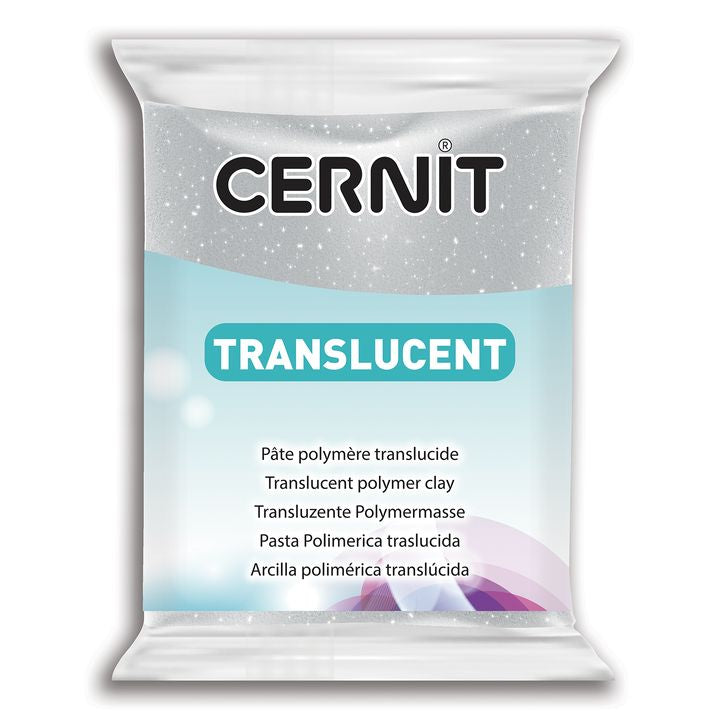 Cernit TRANSLUCENT Modelliermasse 56g Block mit glatter Konsistenz zur Verarbeitung