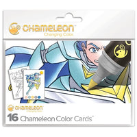 Chamäleon-Malvorlagen - Manga / 16er-Satz — Bild 1