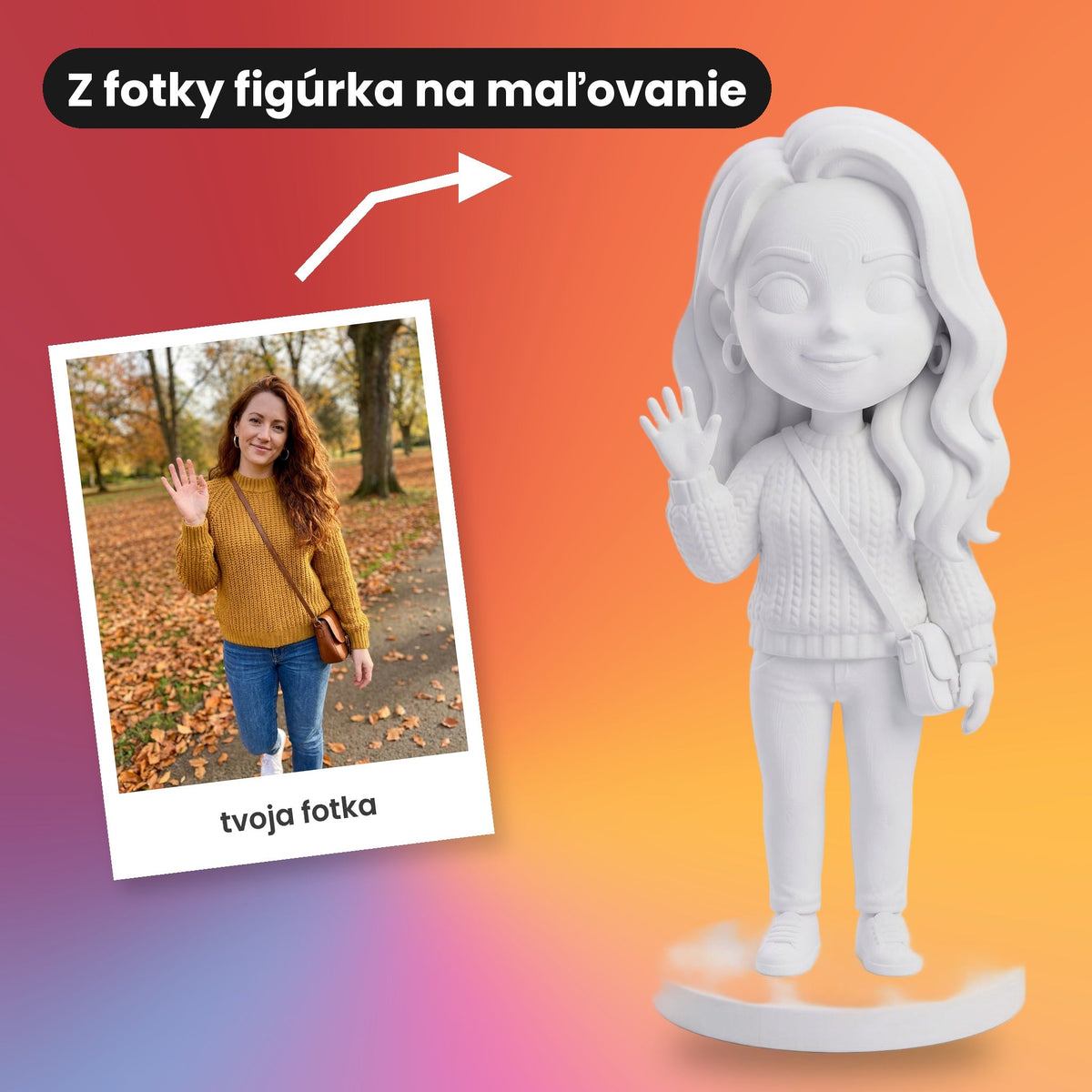 Chibi-Figur nach Foto zum Bemalen