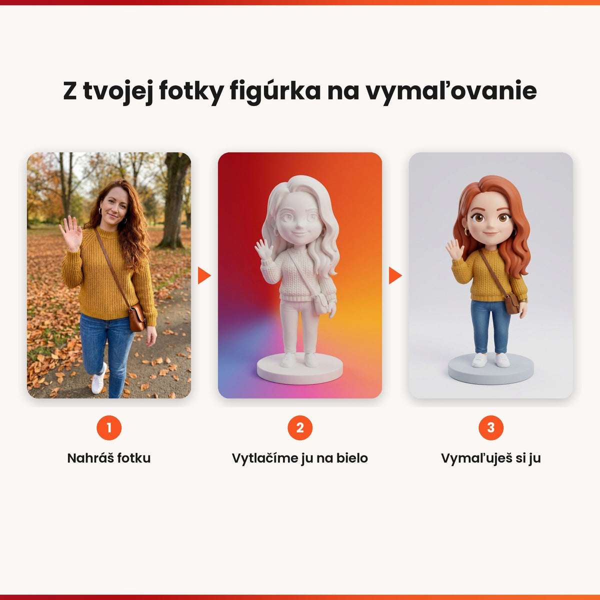 Chibi-Figur nach Foto zum Bemalen