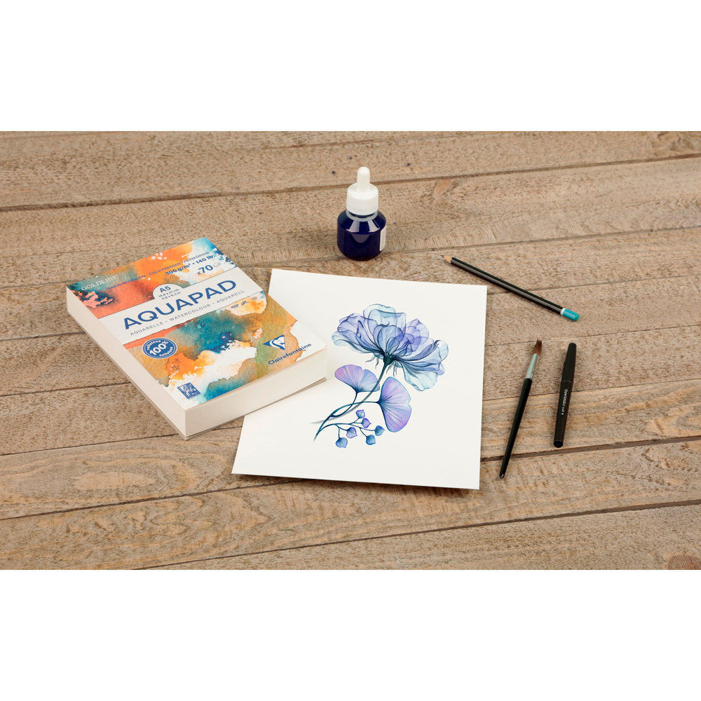 Clairefontaine Goldline Aquapad Aquarellblock CP 300 g geleimt