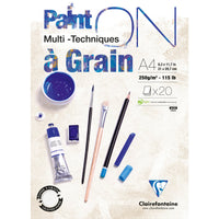 CLAIREFONTAINE Paint'On a grain Mixed Media Block 250 g/m² – 20 Blatt