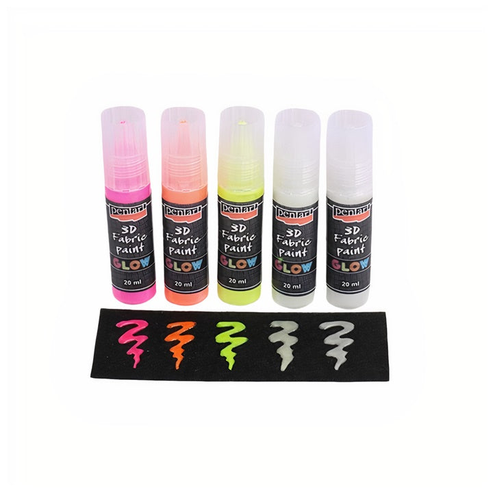 Glow-in-the-Dark-Stofffarbe – 90 blasses Grün