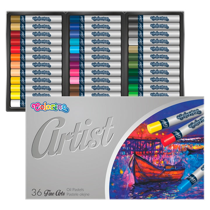 Colorino Artist Runde Ölpastelle - Packung mit 36 Stück — Bild 3