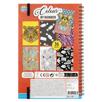 Colour by Number Activity Book 23×16 cm - 36 Blätter mit 12 Farben — Bild 1