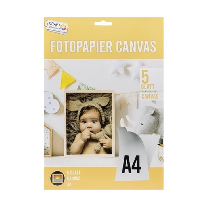 Craft Sensation Fotopapier auf Leinwand, 5 Blatt, A4 — Bild 2