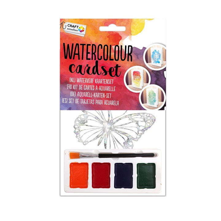 Craft Sensations Aquarellfarben- und Postkarten-Set – 17-teilig — Bild 2