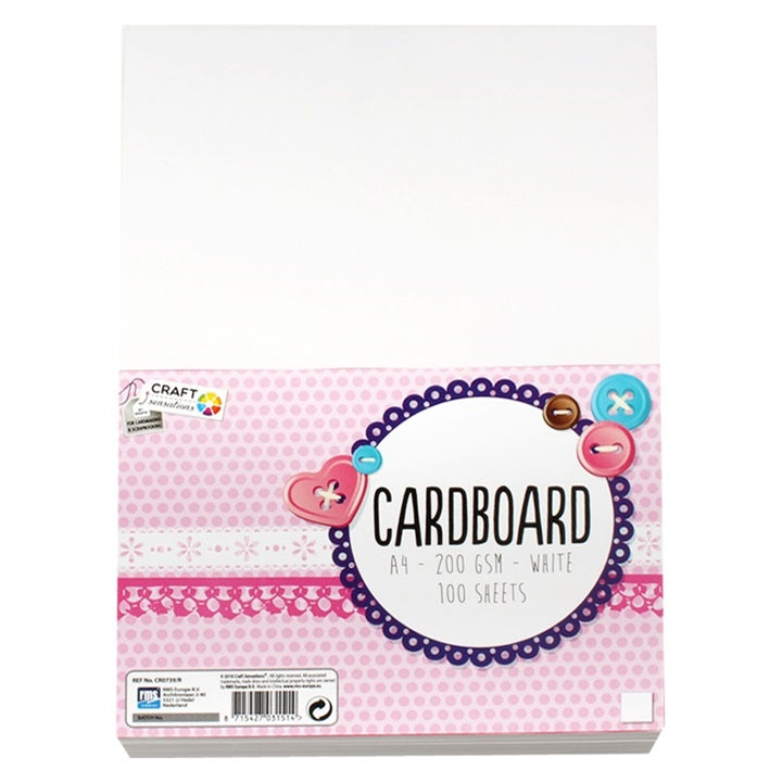 Craft Sensations Kreativkarton A4 Weiß – 100 Blatt — Bild 2