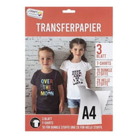 Craft Sensations Transferpapier für Textilien, 3 Blatt — Bild 1