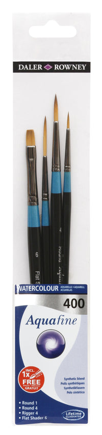 DALER ROWNEY Aquafine 400 Aquarellpinsel-Set - 4 Stk.