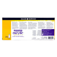 DALER ROWNEY Graduate Acrylfarben-Set 24 x 22 ml