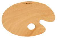 DALER ROWNEY Holz-Mischpalette oval 20 x 30 cm