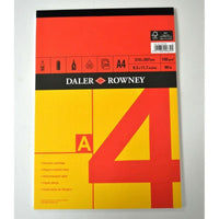 Skizzenblock DALER ROWNEY Red & Yellow A4, 150 g, 25 Blatt, Kopfleimung