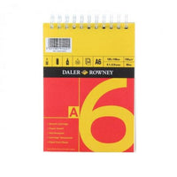 DALER ROWNEY D&R Red & Yellow Skizzenblock A6 150 g 25 Blatt geleimt