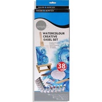DALER ROWNEY Simply Aquarellfarben-Set mit Zubehör – 38-tlg.