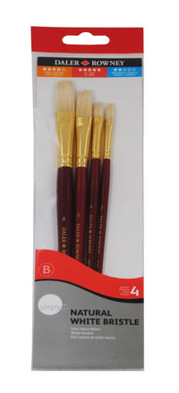 DALER ROWNEY Simply Ölmalpinsel-Set Borstenpinsel 4 Stk. Größe 1