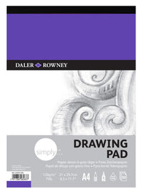 DALER ROWNEY Simply Skizzenblock A4 120 g 50 Blatt geleimt
