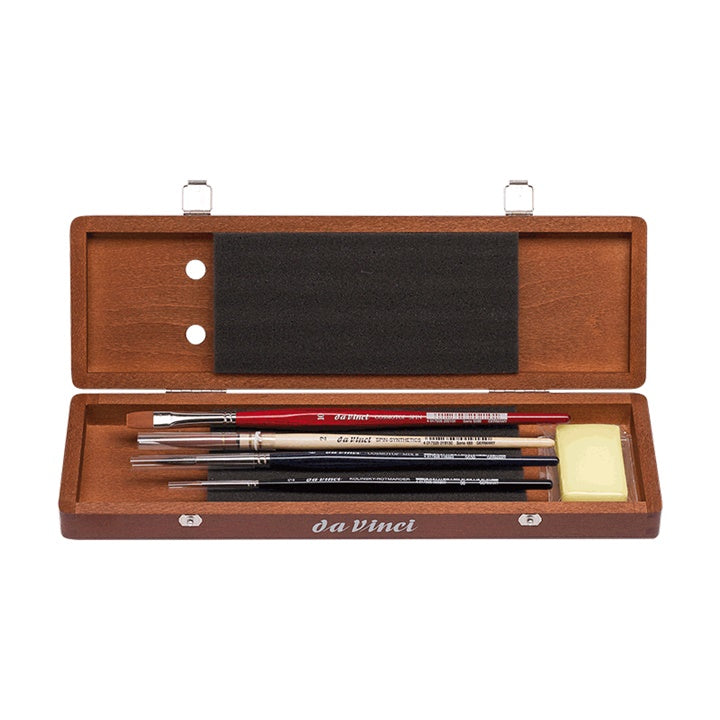 Da Vinci Aquarellpinsel-Set in Holzbox — Bild 1