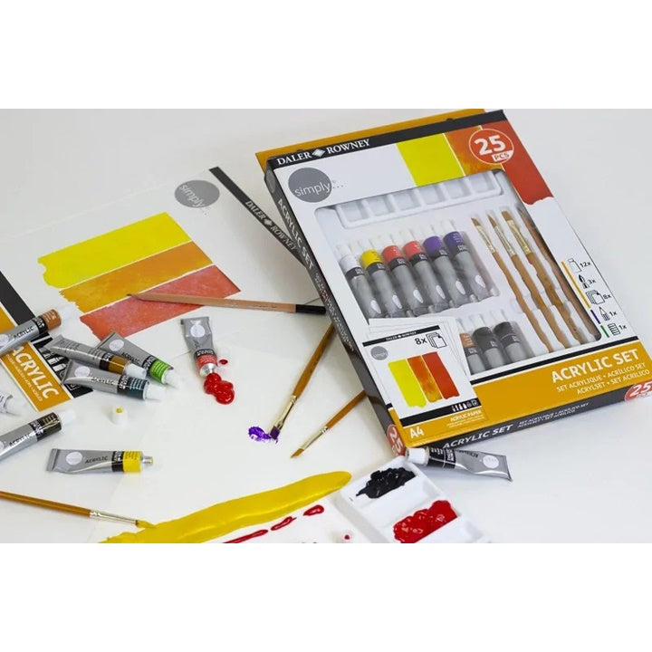 Daler Rowney Acrylic Set mit Zubehör 25 Stück — Bild 5