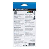 Daler Rowney Aquarellstifte 12er Set mit Wasserpinsel — Bild 8