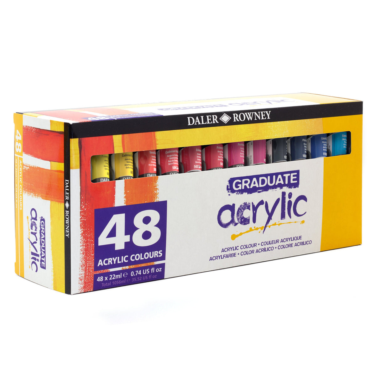 DALER ROWNEY Graduate Acrylfarben-Set 48 x 22 ml