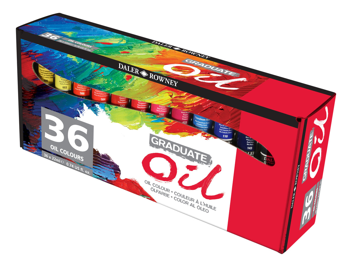 DALER ROWNEY Graduate Ölfarben-Set 36 x 22 ml