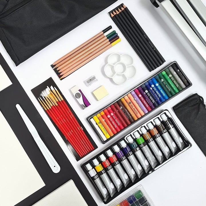 Daler-Rowney Umfassendes Kunstset mit Staffelei - 115 Teile — Bild 1
