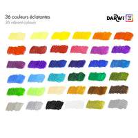 DARWI Aquarellbuntstifte-Set – 36 Stk.
