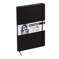 DARWI Skizzenbuch Black A4 140 g 80 Blatt