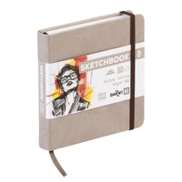 DARWI Skizzenbuch Taupe 14 x 14 cm 140 g 80 Blatt