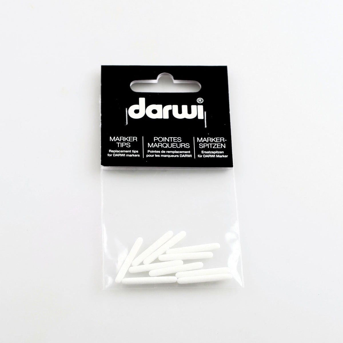 DARWI Tex Glitter Ersatzspitzen für Textilmarker 2 mm – 10 Stk.