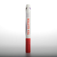 DARWI TEX Textilmarker mit Glitzereffekt 6 ml – karmesinrot