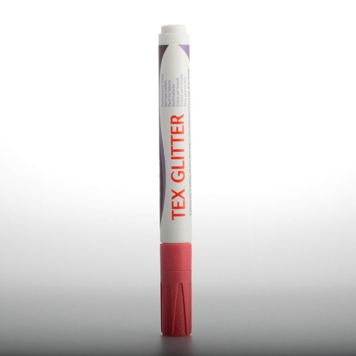 DARWI TEX Textilmarker mit Glitzereffekt 6 ml – Rosa