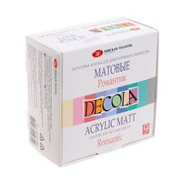 Decola Set mit matten Acrylfarben 9x20 ml