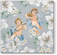 Decoupage-Serviette Angels in Flowers - 1 Stk. — Bild 2