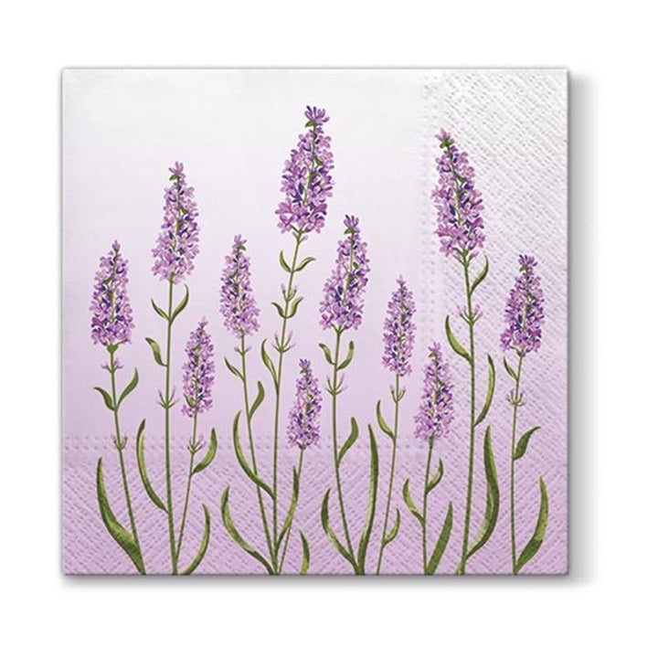 Decoupage-Serviette - Lavendelfeld - 1 Stk. — Bild 2
