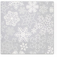 Decoupage-Serviette Schneeflocken - 1 Stk. — Bild 2