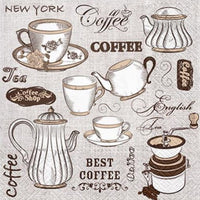 Decoupage-Serviette Tea or Coffee - 1 Stk. — Bild 2