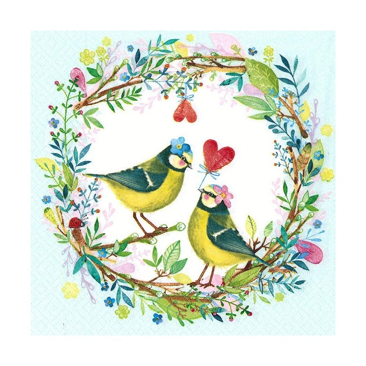 Decoupage-Serviette - Vogelhochzeit - 1 Stk. — Bild 2