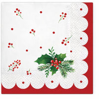 Decoupage-Serviette Weihnachtliche Stechpalme - 1 Stk. — Bild 2