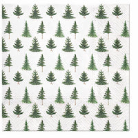 Decoupage-Serviette Weihnachtsbäume im Wald - 1 Stk. — Bild 2