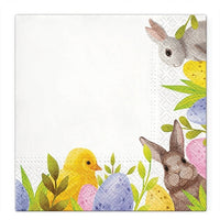Decoupage-Servietten Bunny Corner - 1 Stück — Bild 1