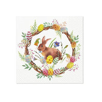 Decoupage-Servietten - Bunny in wreath  - 1Stück — Bild 1