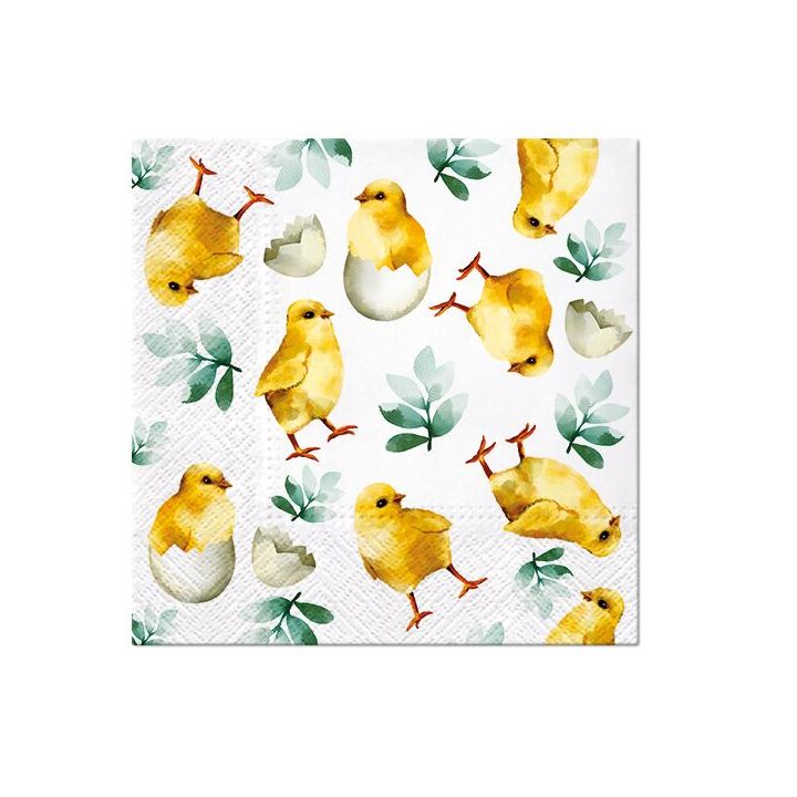 Decoupage-Servietten - Chicken in Eggs  - 1Stück — Bild 1