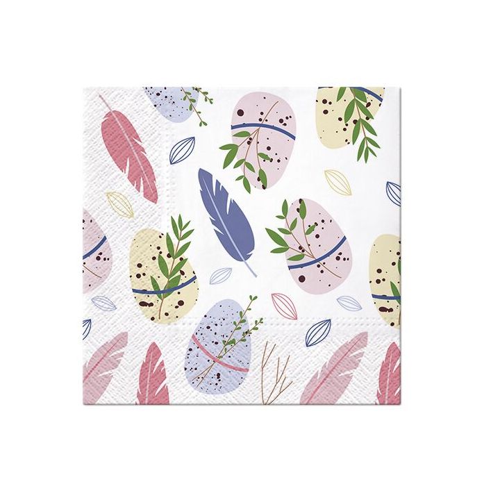 Decoupage-Servietten - Easter Feather  - 1Stück — Bild 2