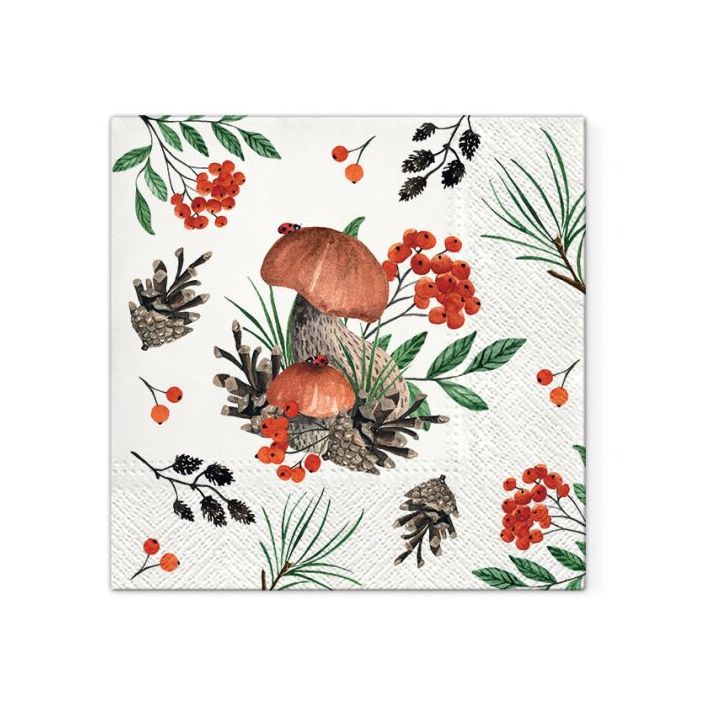 Decoupage-Servietten - Forest Harvest  - 1Stück — Bild 2