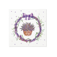 Decoupage-Servietten - Lavender Basket  - 1Stück — Bild 1