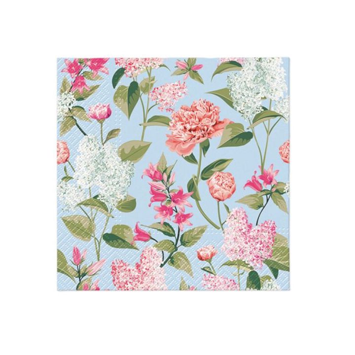 Decoupage-Servietten - Lilac with peonies  - 1Stück — Bild 2